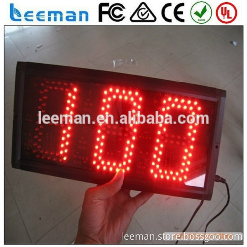 Leeman outdoor red color digital led timer countdown